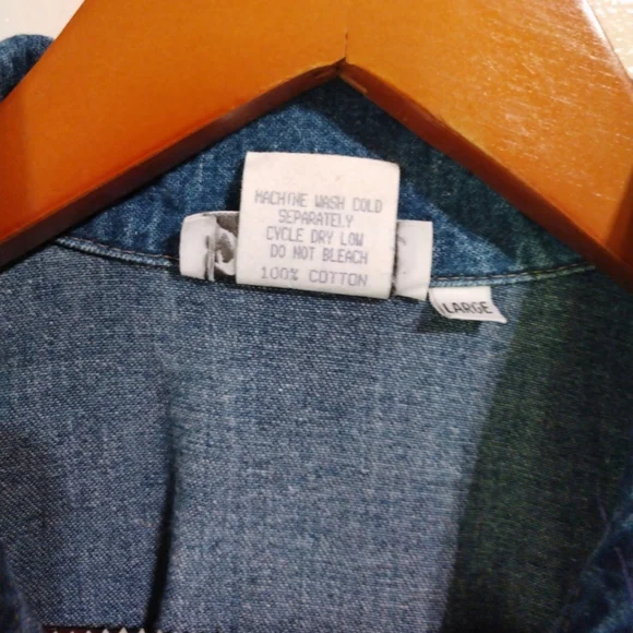 Vintage 80s 90sWomen's Jump suit denim jeans size Small / Medium - Picture 10 of 12